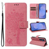 Tree & Cat Embossed Pattern Flip Leather Phone Case, For Galaxy S26 FE 5G, For Galaxy S26+ 5G, For Galaxy S26 Edge 5G, For Galaxy S26 Ultra 5G