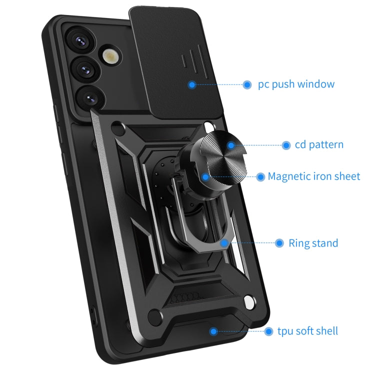Sliding Camera Cover Design TPU+PC Phone Case, For Samsung Galaxy S25+ 5G, For Samsung Galaxy S25 Ultra 5G