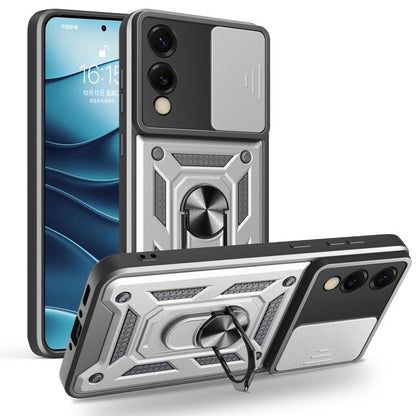 Sliding Camera Cover Design TPU+PC Phone Case, For Galaxy S26 FE / S25 FE 5G, For Samsung Galaxy S26+ 5G, For Samsung Galaxy S26 Ultra 5G, For Samsung Galaxy S26 5G, For Samsung Galaxy S25 Edge 5G, For Samsung Galaxy S25 5G