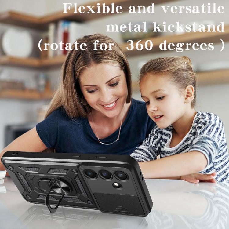 Sliding Camera Cover Design TPU+PC Phone Case, For Galaxy S26 FE / S25 FE 5G, For Samsung Galaxy S26+ 5G, For Samsung Galaxy S26 Ultra 5G, For Samsung Galaxy S26 5G, For Samsung Galaxy S25 Edge 5G, For Samsung Galaxy S25 5G