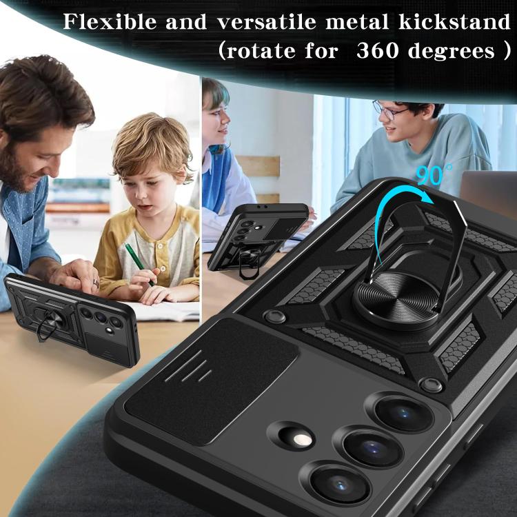 Sliding Camera Cover Design TPU+PC Phone Case, For Galaxy S26 FE / S25 FE 5G, For Samsung Galaxy S26+ 5G, For Samsung Galaxy S26 Ultra 5G, For Samsung Galaxy S26 5G, For Samsung Galaxy S25 Edge 5G, For Samsung Galaxy S25 5G