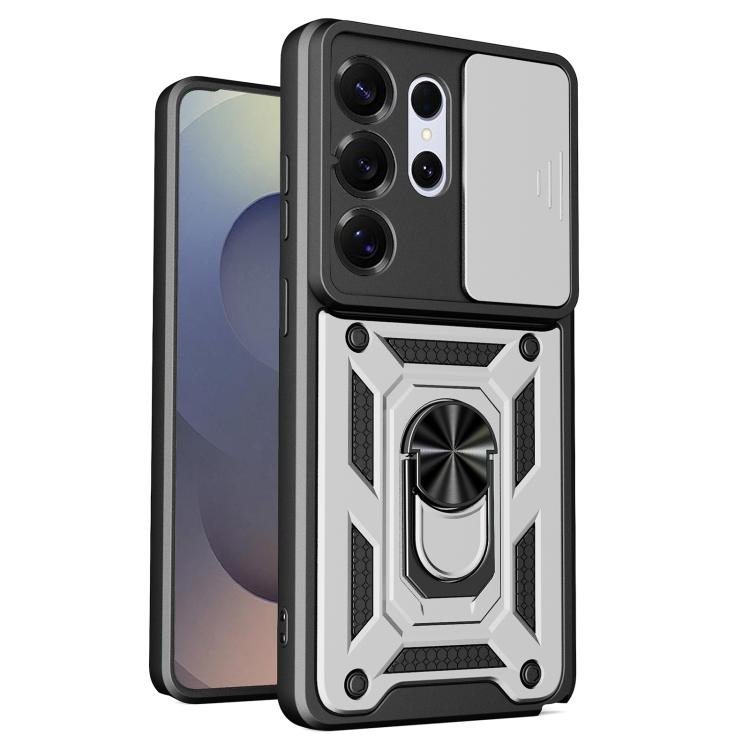 Sliding Camera Cover Design TPU+PC Phone Case, For Galaxy S26 FE / S25 FE 5G, For Samsung Galaxy S26+ 5G, For Samsung Galaxy S26 Ultra 5G, For Samsung Galaxy S26 5G, For Samsung Galaxy S25 Edge 5G, For Samsung Galaxy S25 5G