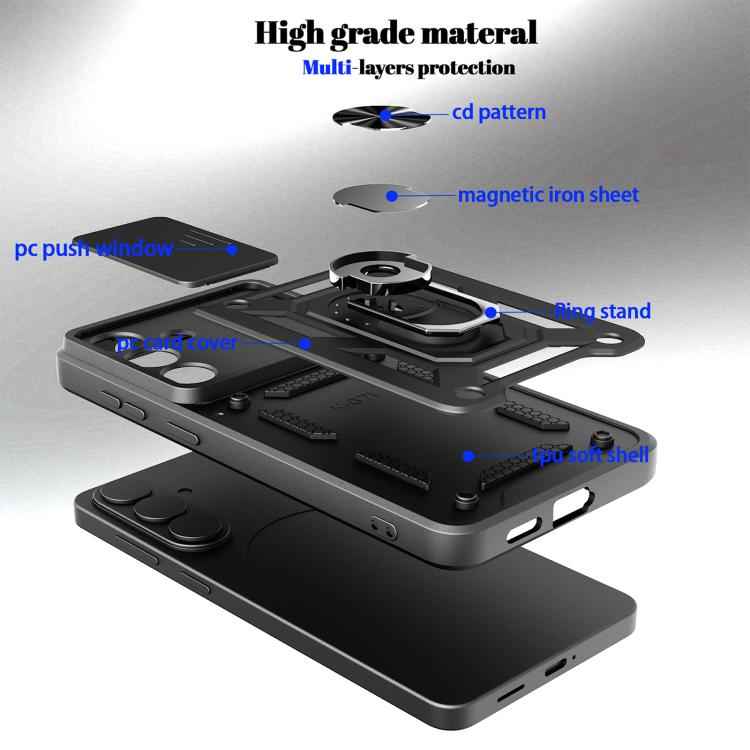 Sliding Camera Cover Design TPU+PC Phone Case, For Samsung Galaxy S26+ 5G, For Samsung Galaxy S26 Ultra 5G, For Samsung Galaxy S26 5G, For Samsung Galaxy S25 FE 5G, For Samsung Galaxy S25 Edge 5G, For Samsung Galaxy S25 5G