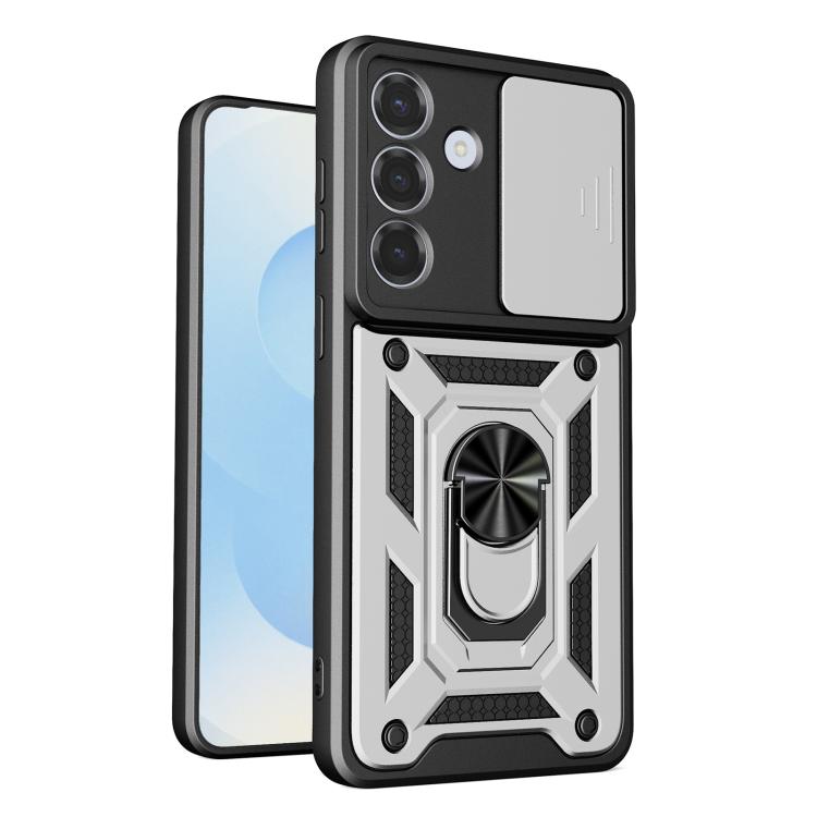 Sliding Camera Cover Design TPU+PC Phone Case, For Galaxy S26 FE / S25 FE 5G, For Samsung Galaxy S26+ 5G, For Samsung Galaxy S26 Ultra 5G, For Samsung Galaxy S26 5G, For Samsung Galaxy S25 Edge 5G, For Samsung Galaxy S25 5G