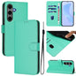 Skin Feel Solid Color Leather Phone Case with Lanyard, For Samsung Galaxy S25 5G, For Samsung Galaxy S25+ 5G