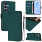 Skin Feel Solid Color Leather Phone Case with Lanyard, For Samsung Galaxy S25 5G, For Samsung Galaxy S25+ 5G