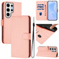 Skin Feel Solid Color Leather Phone Case with Lanyard, For Samsung Galaxy S24 Ultra 5G, For Samsung Galaxy S24+ 5G