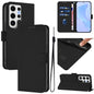 Skin Feel Solid Color Leather Phone Case with Lanyard, For Samsung Galaxy S24 Ultra 5G, For Samsung Galaxy S24+ 5G