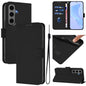 Skin Feel Solid Color Leather Phone Case with Lanyard, For Samsung Galaxy S24 Ultra 5G, For Samsung Galaxy S24+ 5G