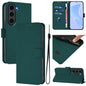 Skin Feel Solid Color Leather Phone Case with Lanyard, For Samsung Galaxy S24 5G, For Samsung Galaxy S23 FE 5G