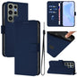 Skin Feel Solid Color Leather Phone Case with Lanyard, For Samsung Galaxy S23 Ultra 5G, For Samsung Galaxy S23+ 5G