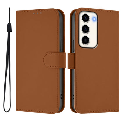 Skin Feel Solid Color Leather Phone Case with Lanyard, For Samsung Galaxy S23 5G, For Samsung Galaxy S20 FE 2022