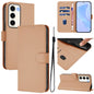 Skin Feel Solid Color Leather Phone Case with Lanyard, For Samsung Galaxy S23 5G, For Samsung Galaxy S20 FE 2022