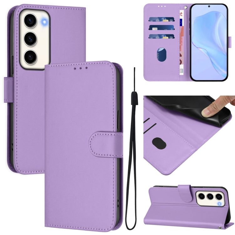 Skin Feel Solid Color Leather Phone Case with Lanyard, For Samsung Galaxy S23 5G, For Samsung Galaxy S20 FE 2022