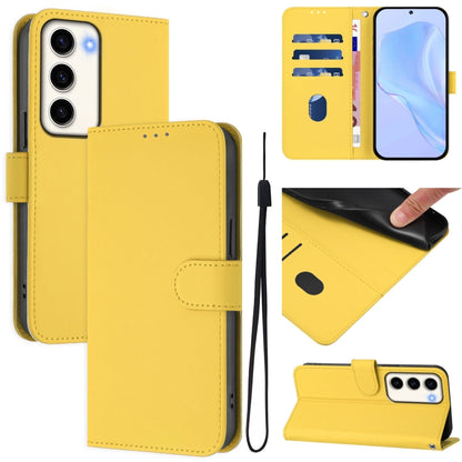 Skin Feel Solid Color Leather Phone Case with Lanyard, For Samsung Galaxy S23 5G, For Samsung Galaxy S20 FE 2022