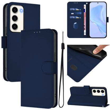 Skin Feel Solid Color Leather Phone Case with Lanyard, For Samsung Galaxy S23 5G, For Samsung Galaxy S20 FE 2022