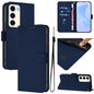 Skin Feel Solid Color Leather Phone Case with Lanyard, For Samsung Galaxy S23 5G, For Samsung Galaxy S20 FE 2022