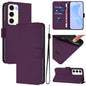 Skin Feel Solid Color Leather Phone Case with Lanyard, For Samsung Galaxy S23 5G, For Samsung Galaxy S20 FE 2022