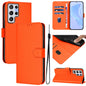Skin Feel Solid Color Leather Phone Case with Lanyard, For Samsung Galaxy S22 Ultra 5G, For Samsung Galaxy S22+ 5G