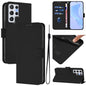 Skin Feel Solid Color Leather Phone Case with Lanyard, For Samsung Galaxy S22 Ultra 5G, For Samsung Galaxy S22+ 5G