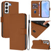 Skin Feel Solid Color Leather Phone Case with Lanyard, For Samsung Galaxy S22 5G, For Samsung Galaxy S21 FE 5G