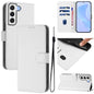 Skin Feel Solid Color Leather Phone Case with Lanyard, For Samsung Galaxy S22 5G, For Samsung Galaxy S21 FE 5G