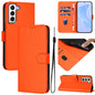 Skin Feel Solid Color Leather Phone Case with Lanyard, For Samsung Galaxy S21 5G, For Samsung Galaxy S21+ 5G