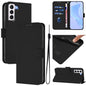 Skin Feel Solid Color Leather Phone Case with Lanyard, For Samsung Galaxy S21 5G, For Samsung Galaxy S21+ 5G