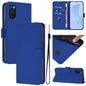 Skin Feel Solid Color Leather Phone Case with Lanyard, For Samsung Galaxy S23 5G, For Samsung Galaxy S20 FE 2022