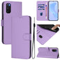 Skin Feel Solid Color Leather Phone Case with Lanyard, For Samsung Galaxy S23 5G, For Samsung Galaxy S20 FE 2022
