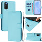 Skin Feel Solid Color Leather Phone Case with Lanyard, For Samsung Galaxy S23 5G, For Samsung Galaxy S20 FE 2022