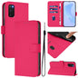 Skin Feel Solid Color Leather Phone Case with Lanyard, For Samsung Galaxy S23 5G, For Samsung Galaxy S20 FE 2022