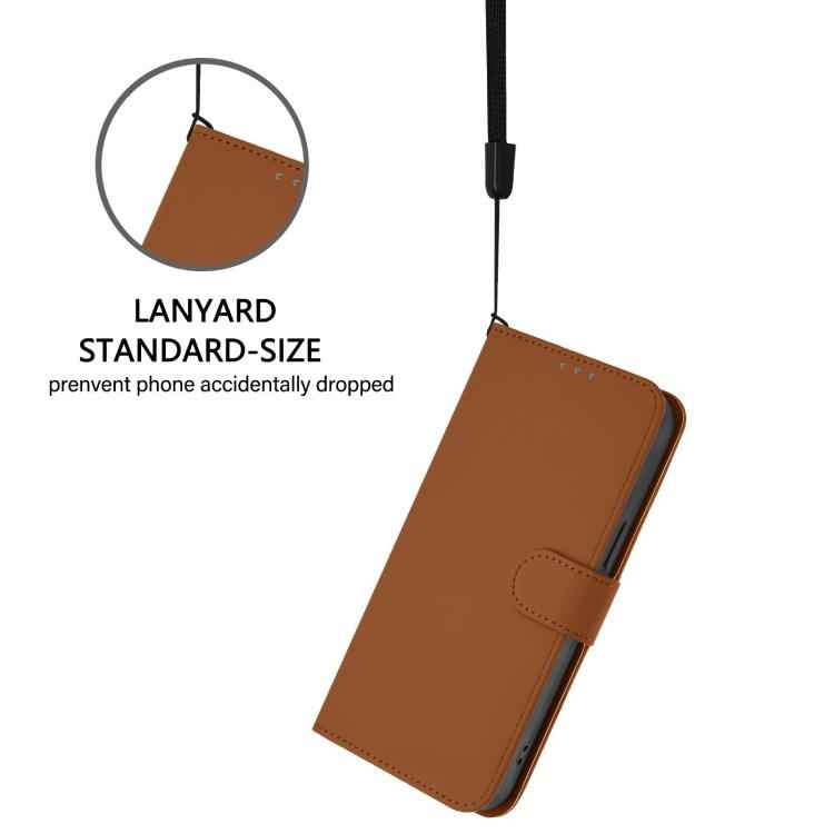 Skin Feel Solid Color Leather Phone Case with Lanyard, For Samsung Galaxy S26 Edge 5G, For Samsung Galaxy S26 Ultra 5G