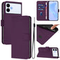 Skin Feel Solid Color Leather Phone Case with Lanyard, For Samsung Galaxy S26 Edge 5G, For Samsung Galaxy S26 Ultra 5G