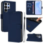 Skin Feel Solid Color Leather Phone Case with Lanyard, For Samsung Galaxy S26 Edge 5G, For Samsung Galaxy S26 Ultra 5G