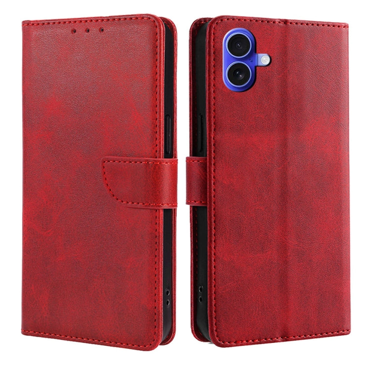Calf Texture Buckle Flip Leather Phone Case