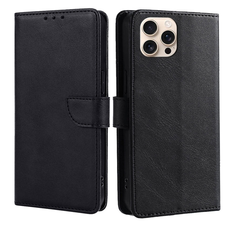 Calf Texture Buckle Flip Leather Phone Case