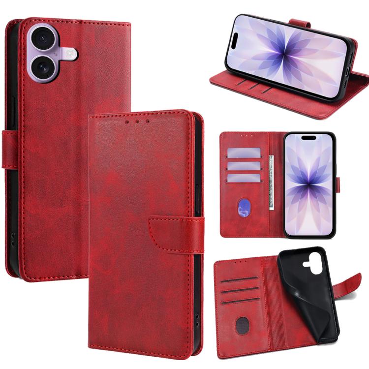 Calf Texture Buckle Flip Leather Phone Case