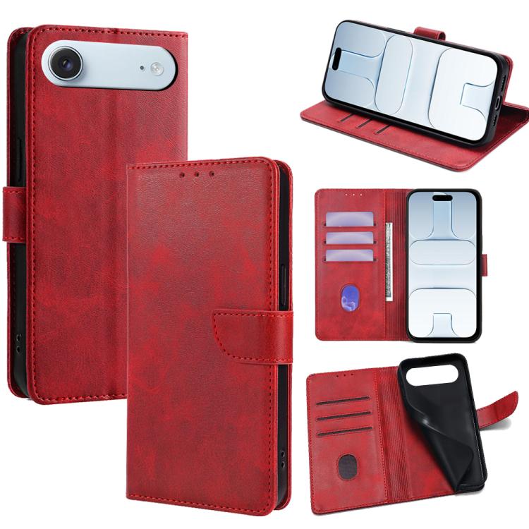 Calf Texture Buckle Flip Leather Phone Case