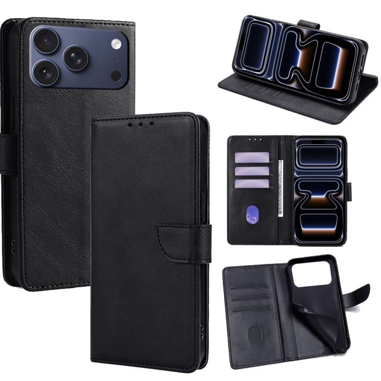 Calf Texture Buckle Flip Leather Phone Case