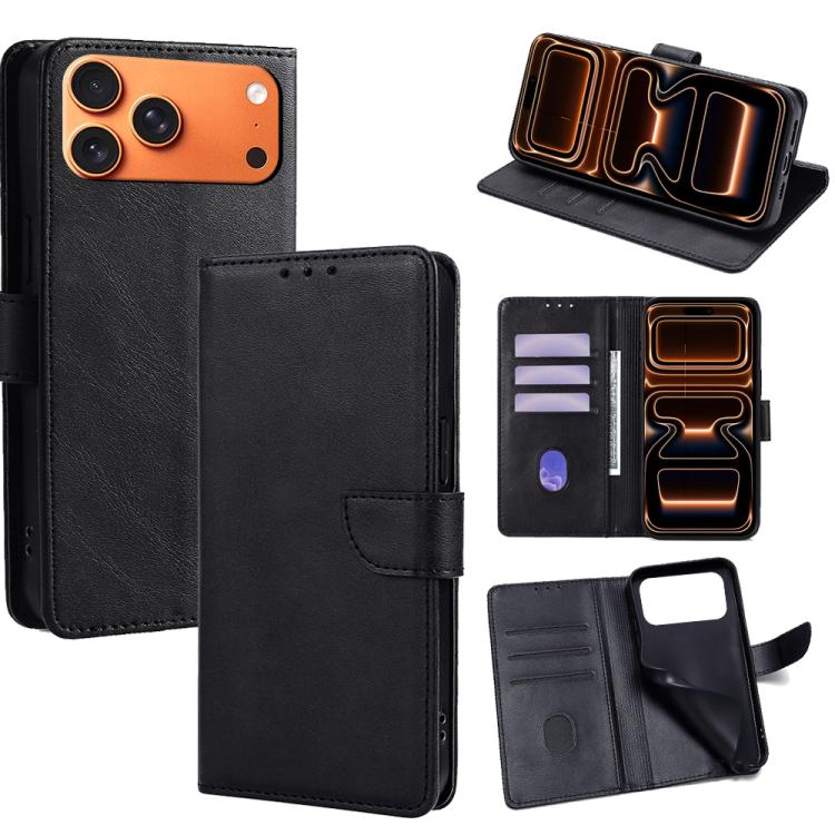 Calf Texture Buckle Flip Leather Phone Case
