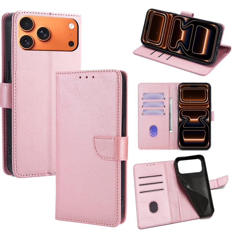 Calf Texture Buckle Flip Leather Phone Case