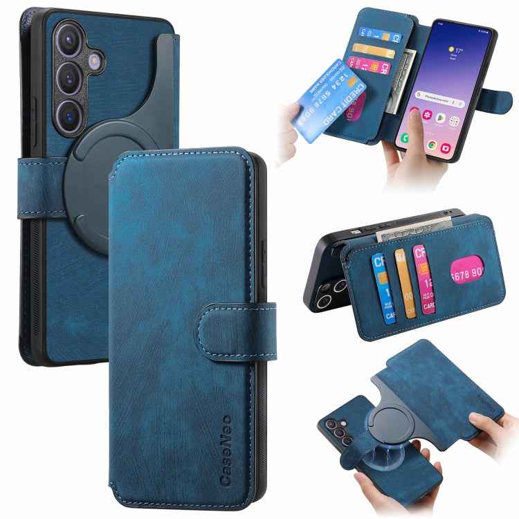 CaseNeo MagSafe RFID Anti-theft Retro Leather Phone Case, For Samsung Galaxy S26 5G, For Samsung Galaxy S25 FE 5G, For Samsung Galaxy S25 Edge 5G, For Samsung Galaxy S25 5G, For Samsung Galaxy S25+ 5G, For Samsung Galaxy S25 Ultra 5G                   ...