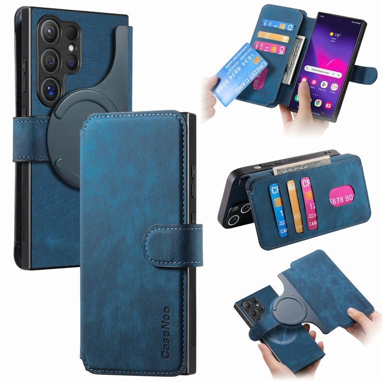 CaseNeo MagSafe RFID Anti-theft Retro Leather Phone Case, For Galaxy S25 Ultra 5G, For Galaxy S24 FE 5G, For Galaxy S24 Ultra 5G, For Galaxy S24+ 5G, For Galaxy S24 5G, For Galaxy S23 FE 5G, For Galaxy S23 Ultra 5G, For Galaxy S23+ 5G