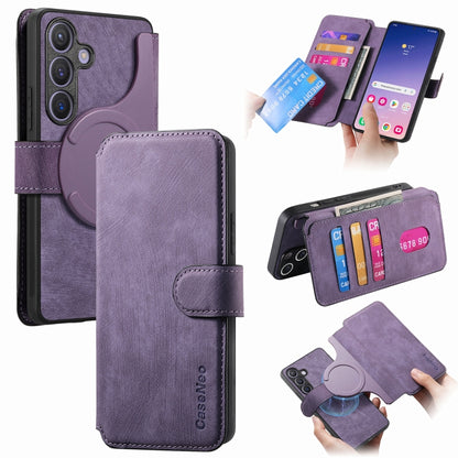 CaseNeo MagSafe RFID Anti-theft Retro Leather Phone Case, For Galaxy S25 Ultra 5G, For Galaxy S24 FE 5G, For Galaxy S24 Ultra 5G, For Galaxy S24+ 5G, For Galaxy S24 5G, For Galaxy S23 FE 5G, For Galaxy S23 Ultra 5G, For Galaxy S23+ 5G
