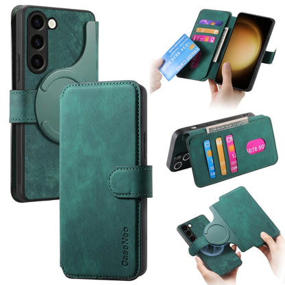 CaseNeo MagSafe RFID Anti-theft Retro Leather Phone Case, For Galaxy S25 Ultra 5G, For Galaxy S24 FE 5G, For Galaxy S24 Ultra 5G, For Galaxy S24+ 5G, For Galaxy S24 5G, For Galaxy S23 FE 5G, For Galaxy S23 Ultra 5G, For Galaxy S23+ 5G