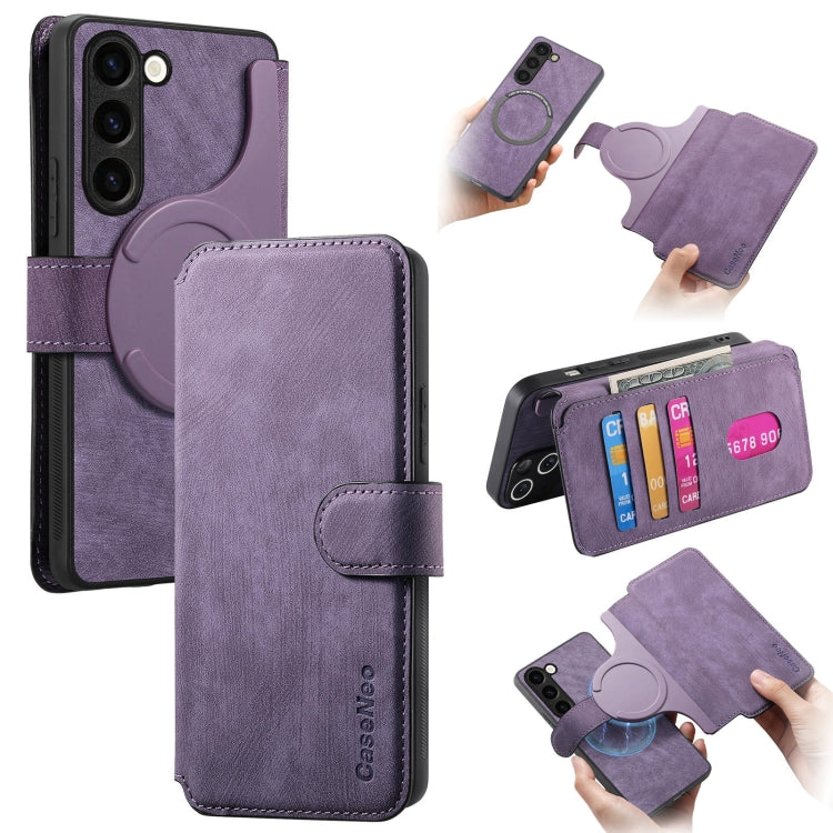 CaseNeo MagSafe RFID Anti-theft Retro Leather Phone Case, For Galaxy S23 5G, For Galaxy S20 FE, For Galaxy S22 Ultra 5G, For Galaxy S22+ 5G, For Galaxy S22 5G, For Galaxy S21 FE 5G, For Galaxy S21 5G, For Galaxy S21+ 5G