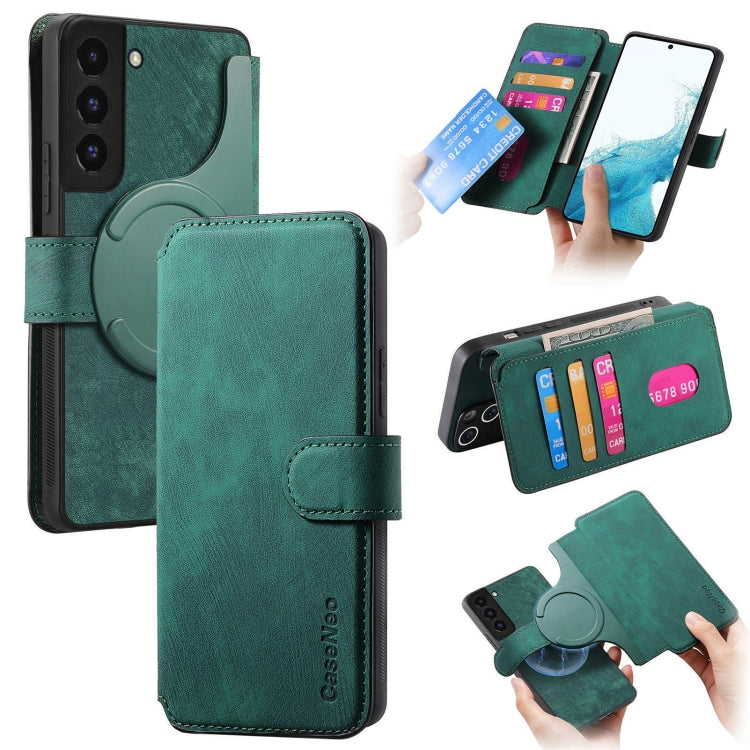 CaseNeo MagSafe RFID Anti-theft Retro Leather Phone Case, For Galaxy S23 5G, For Galaxy S20 FE, For Galaxy S22 Ultra 5G, For Galaxy S22+ 5G, For Galaxy S22 5G, For Galaxy S21 FE 5G, For Galaxy S21 5G, For Galaxy S21+ 5G