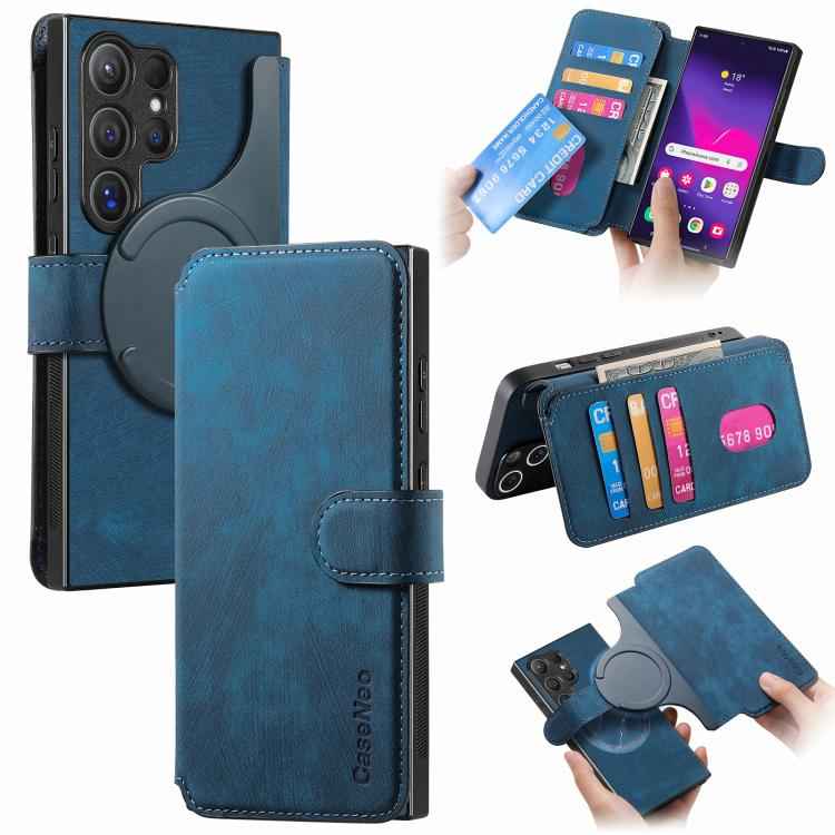 CaseNeo MagSafe RFID Anti-theft Retro Leather Phone Case, For Samsung Galaxy S26 5G, For Samsung Galaxy S25 FE 5G, For Samsung Galaxy S25 Edge 5G, For Samsung Galaxy S25 5G, For Samsung Galaxy S25+ 5G, For Samsung Galaxy S25 Ultra 5G                   ...