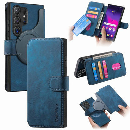 CaseNeo MagSafe RFID Anti-theft Retro Leather Phone Case, For Galaxy S25 Ultra 5G, For Galaxy S24 FE 5G, For Galaxy S24 Ultra 5G, For Galaxy S24+ 5G, For Galaxy S24 5G, For Galaxy S23 FE 5G, For Galaxy S23 Ultra 5G, For Galaxy S23+ 5G